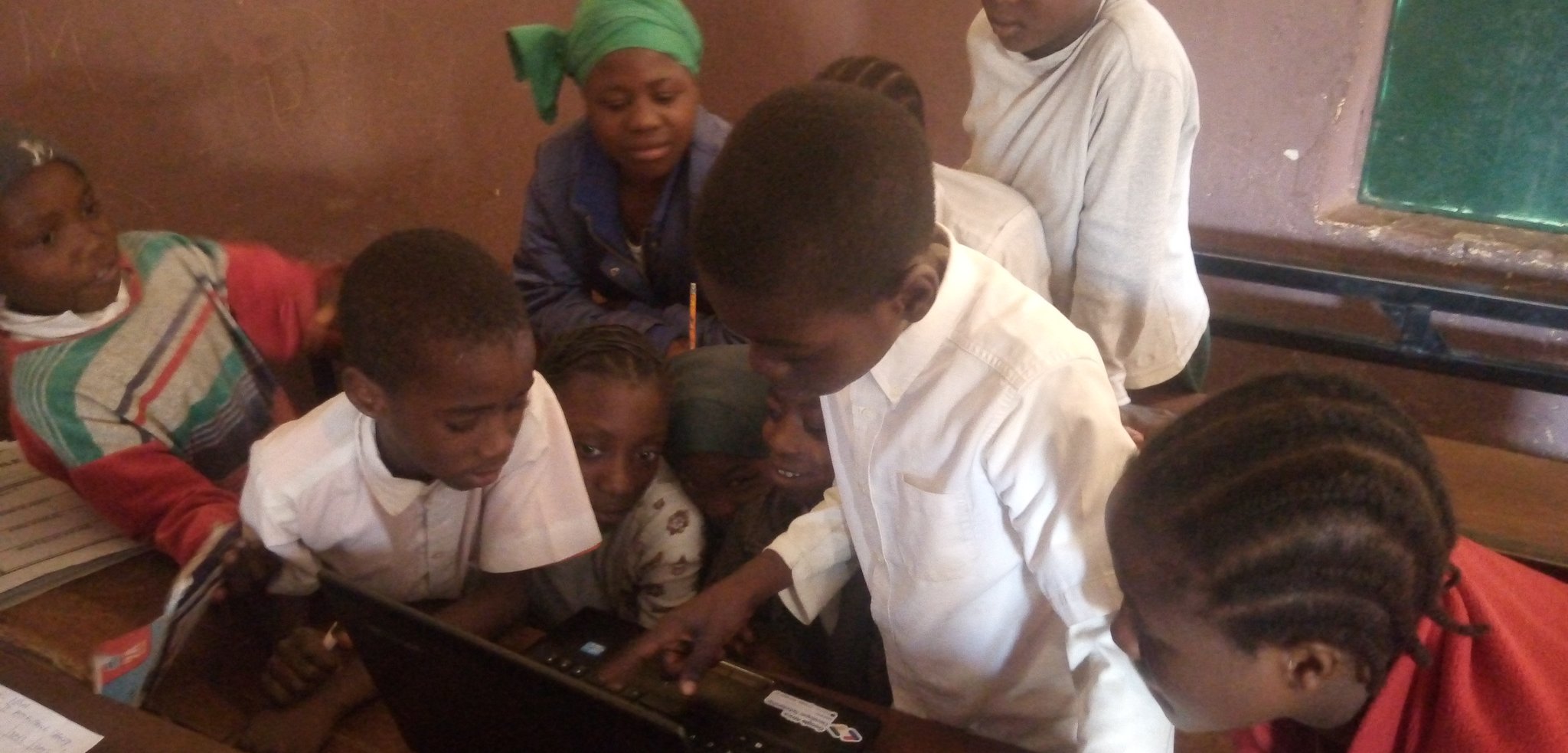 some students coding