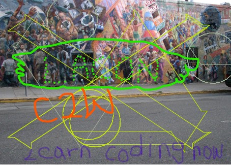 a design using scratch