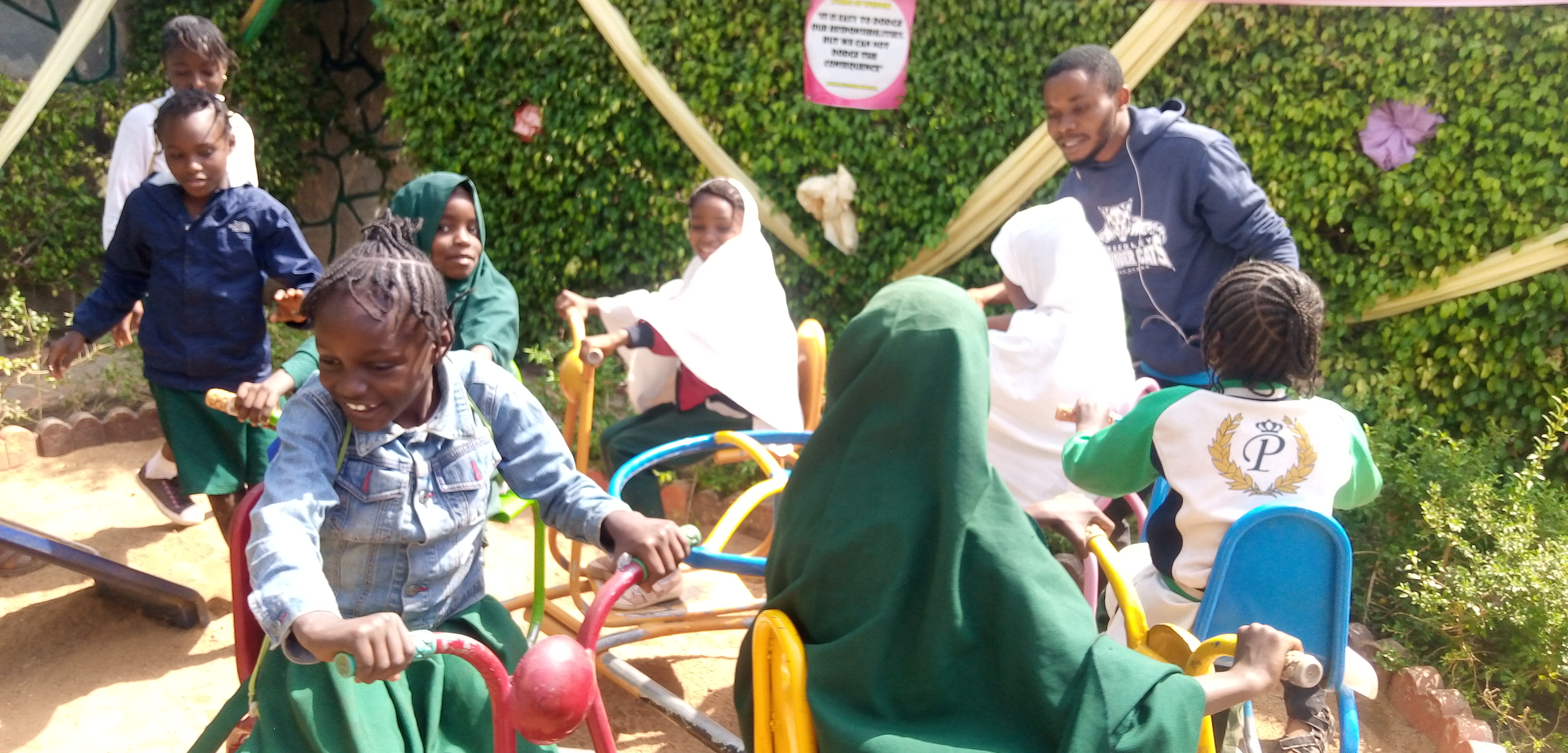 pupils at the park playing